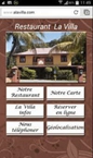 Webb App restaurant La Villa cayenne
